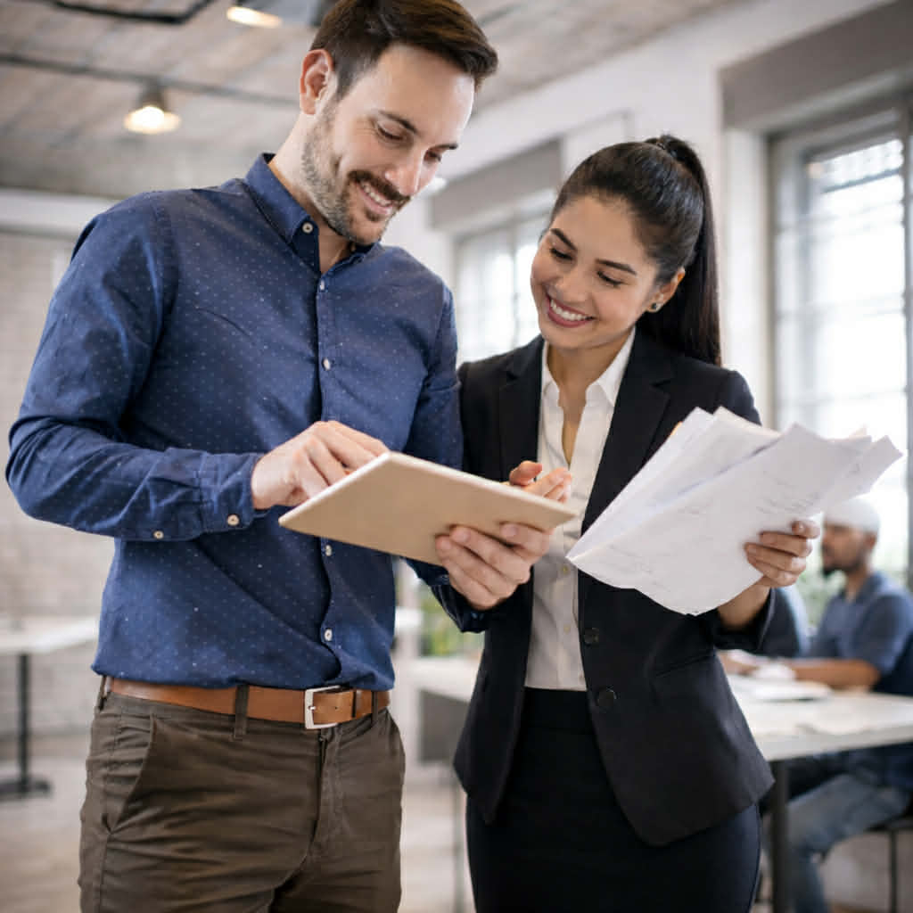lady Lawyer with a client